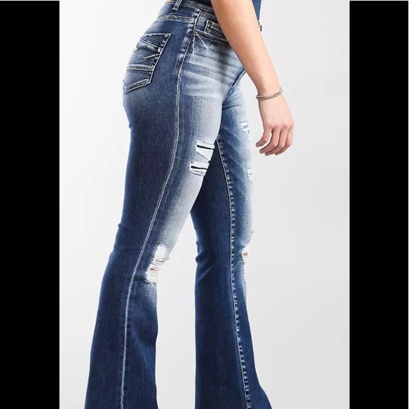 EUC BKE Parker Universal Fit, High Rise, Flare jeans 29 x 31 1/2 - Picture 2 of 8